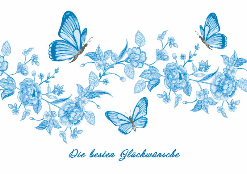 Schmetterlinge in Blau